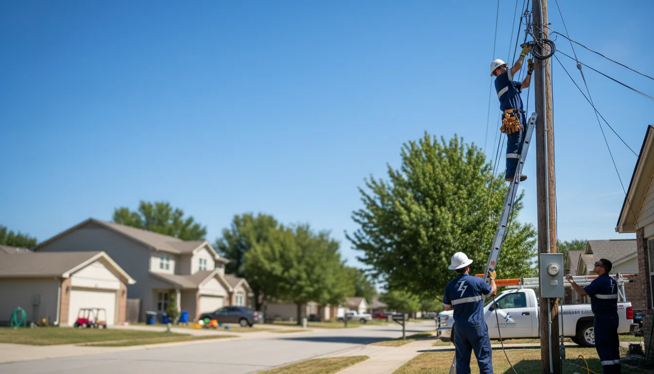 Residential electrician providing installation services in El Dorado, KS